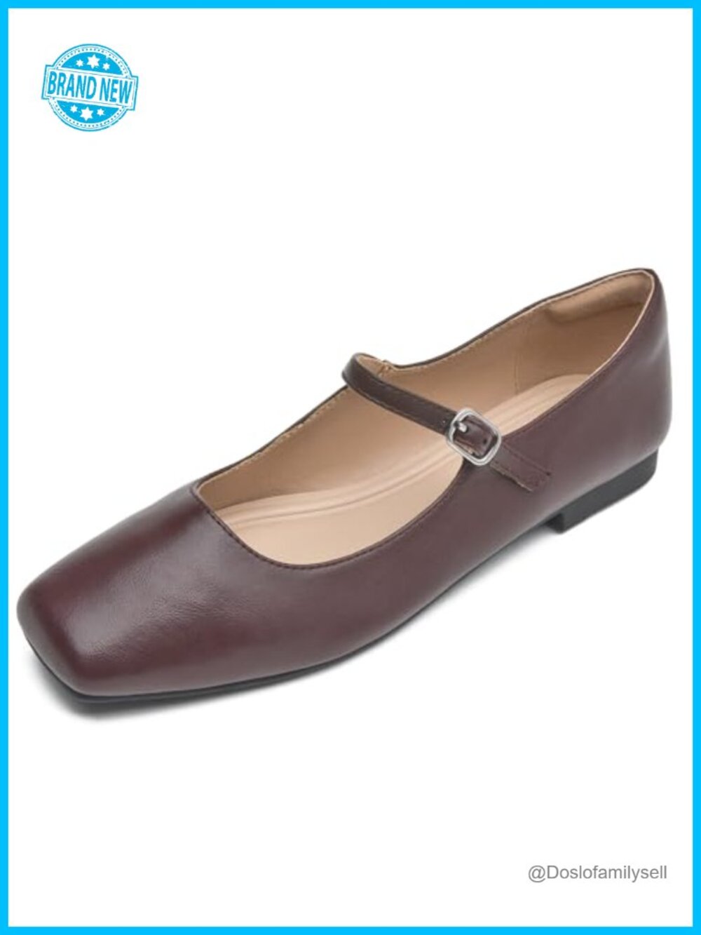 Mary Jane Ballet Flats Closed Toe Dress Shoes Memory Foam Arch Support